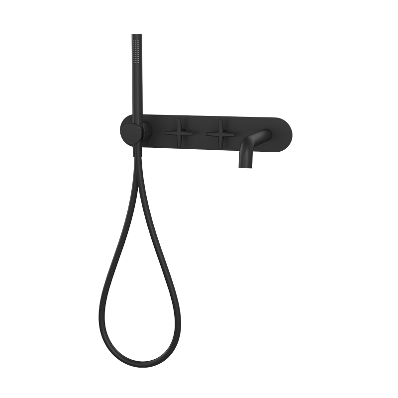 LEXA ROBINET DE BAIN MURAL NOIR MAT