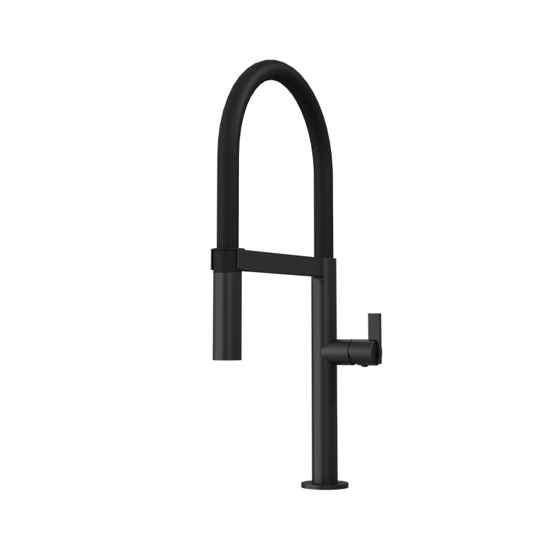 NINA ROB. KITCHEN MONO SPRAY TAP (BLACK SILICON HOSE) MATTE BLACK