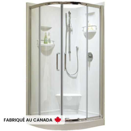 IZIA neo-round one and two-piece shower