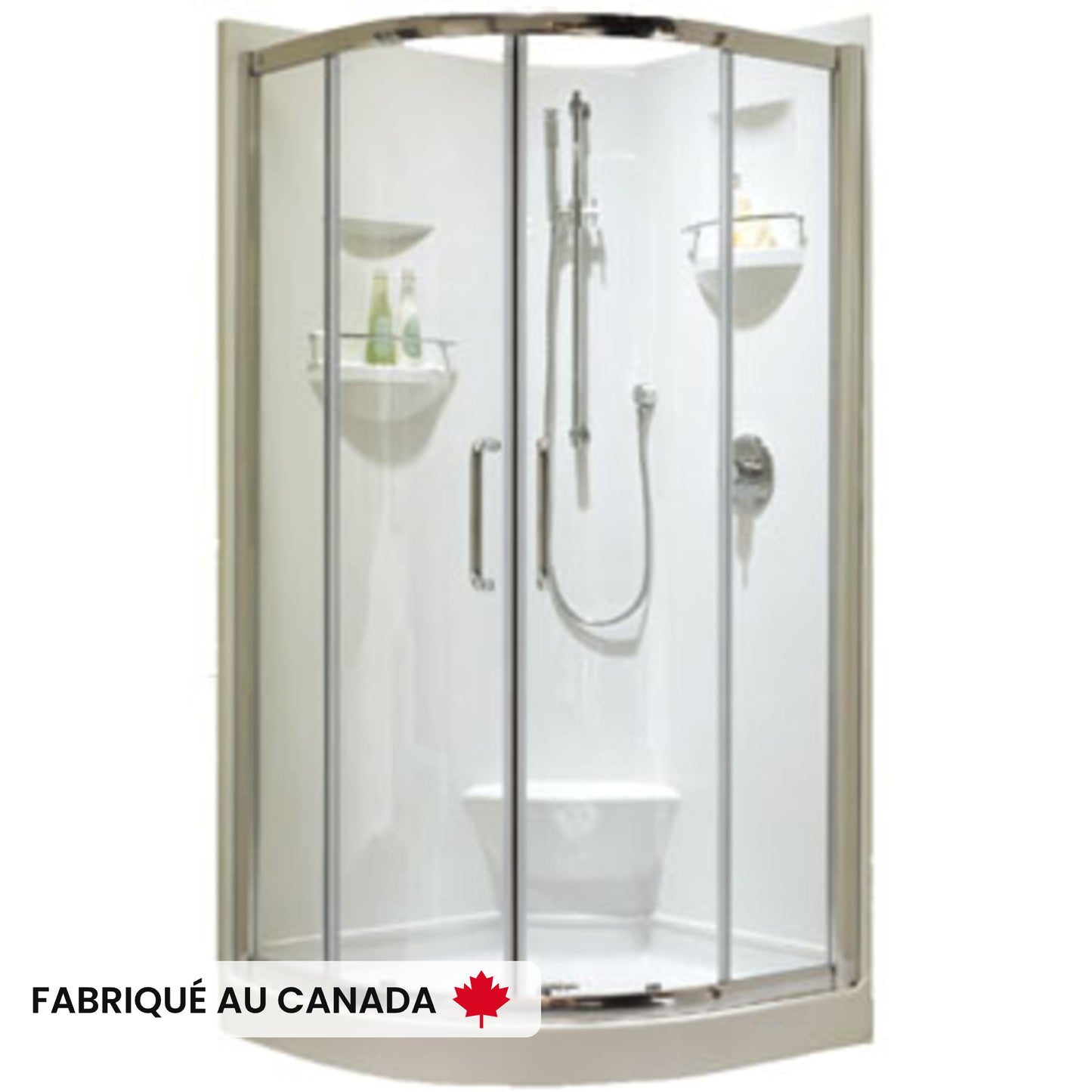 IZIA neo-round one and two-piece shower