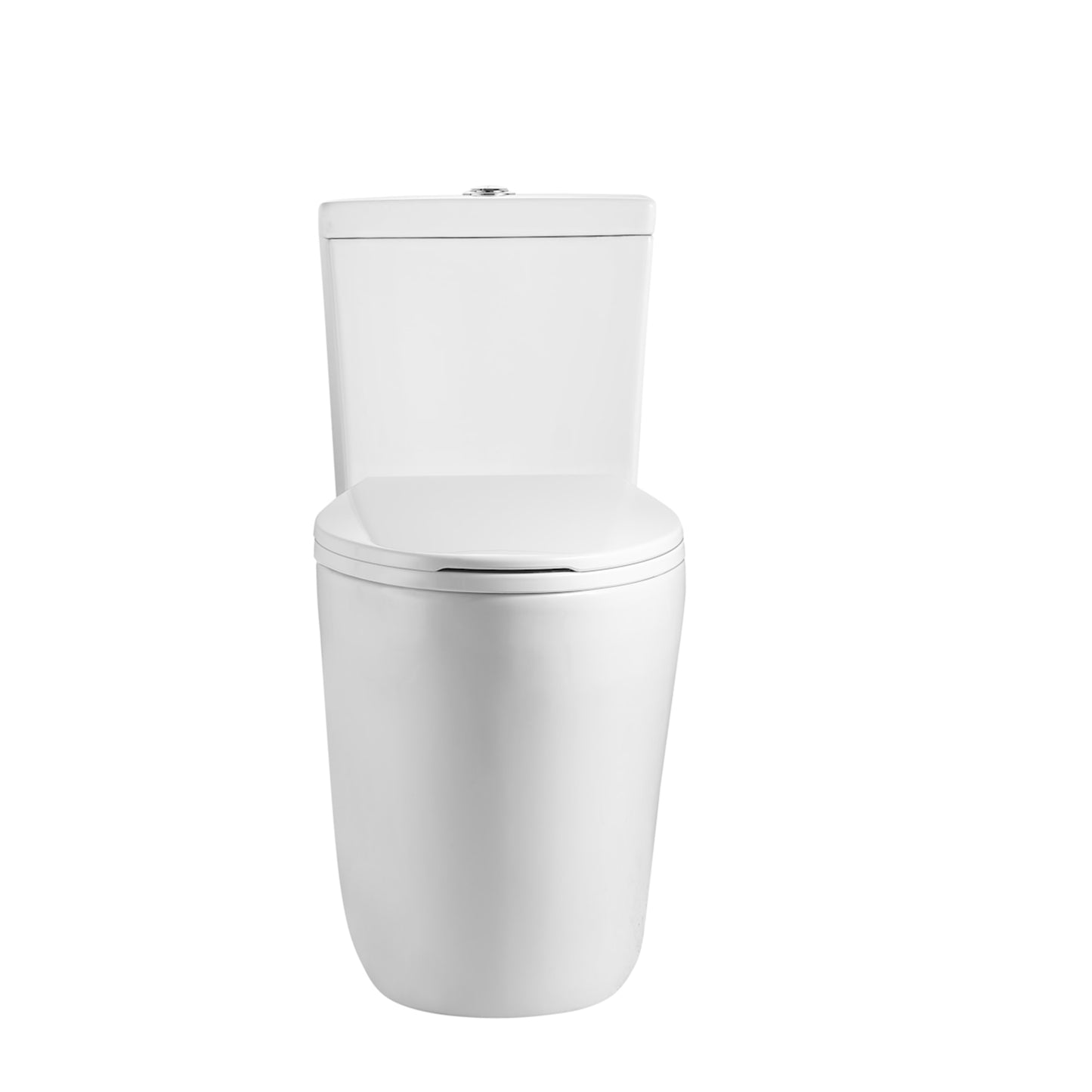 Prague one-piece elongated dual flush 4.1/6L toilet in white
