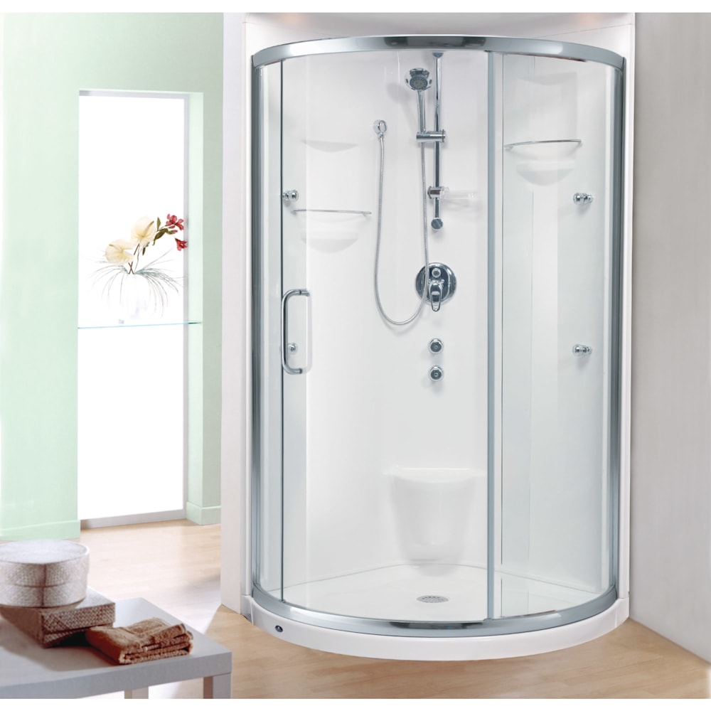 BADEN round shower door sliding side panel
