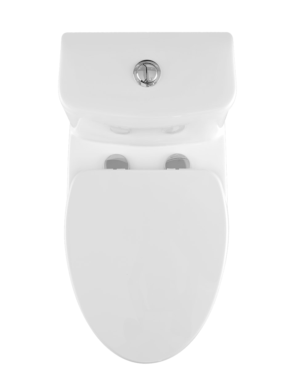 Zen One-Piece Elongated Toilet Dual Flush 4.1/6L in White