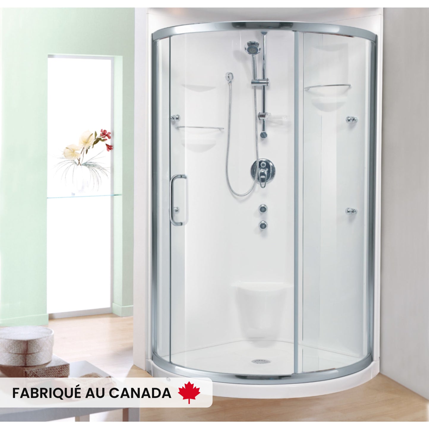 STELLA round one and two piece shower enclosures